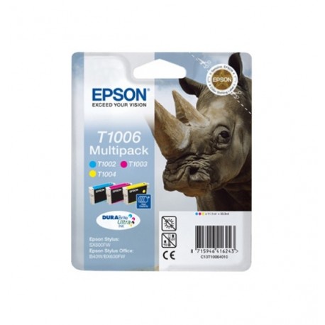 Epson T1006 inktcartridge 3 Colors standard capacity 3 x 11.1ml 3-pack blister - Epson