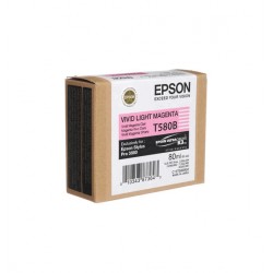 Epson T580 inktcartridge vivid licht Magenta standard capacity 80ml - Epson