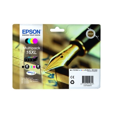 Epson 16XL cartouche encre noir et tricolore haute capacité 32.4ml RF-AM blister - Epson