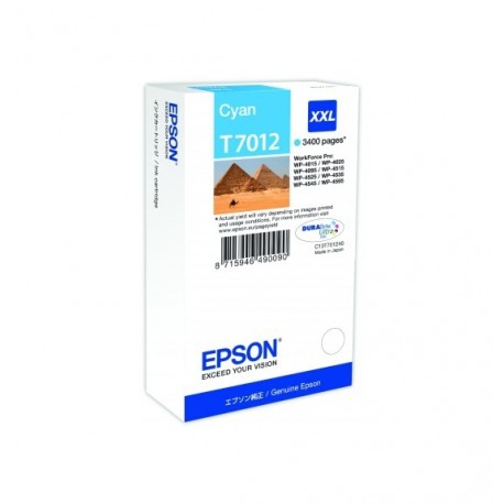 Epson WP4000/4500 inktcartridge Cyan extra high capacity 3.400 Pages Blister - Epson