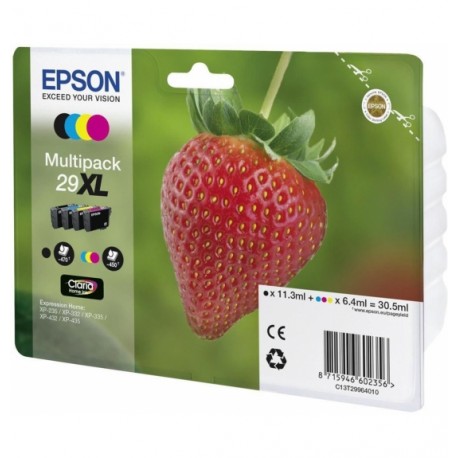 Epson Multipack Fraise - Encre Claria Home Noir Cyan Magenta Jaune - Epson