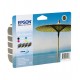 Epson T0445 inktcartridge Black and 3 Colors standard capacity z: 13ml, k: 8ml z: 600 pages, k: 250 pages combopack Blister