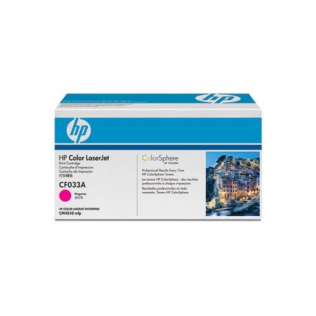 HP CF033A 646A Magenta Toner Cartridge for LaserJet CM4540 mfp - HP