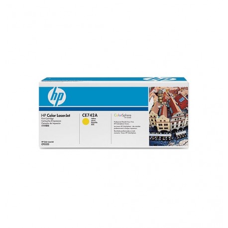 HP CE742A 307A Yellow Toner Cartridge - HP