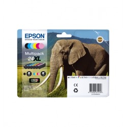 Epson 24XL Cartouche d encre noire et cinq couleurs capacité standard 55.7ml RF-AM blister - Epson