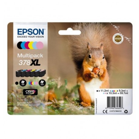 Epson Multipack 6-farbig 378Xl Squirrel Clara Photo HD Ink - Epson