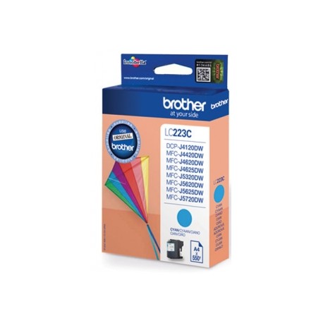 Brother LC-223C cartouche d'encre cyan capacité standardpack de 1 - Brother