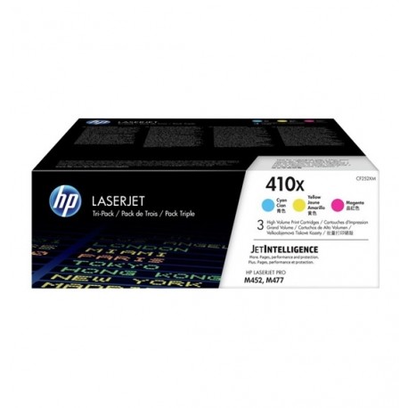 HP Toner CARTRIDGE 410X C/Y/M Triple Pack - HP