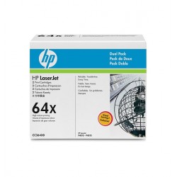 HP CC364XD 64X Black High Yield Toner Cartridge Dual Pack 24K - HP
