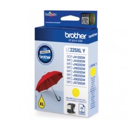 Brother LC-225XL cartouche d'encre jaune haute capacité pack de 1 - Brother
