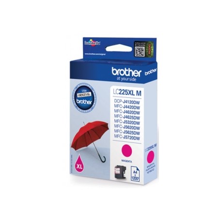 Brother LC-225XL cartouche d'encre Magenta haute capacité pack de 1 - Brother