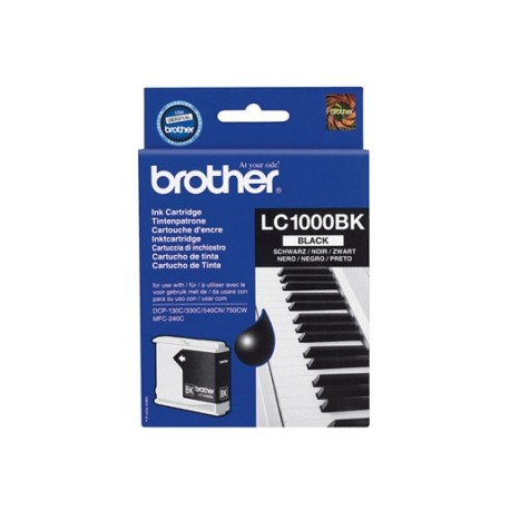 Brother LC-1000 inktcartridge Black standard capacity 500 Pages - Brother
