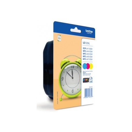 Brother LC-125XL inktcartridge Cyan, Magenta and Yellow high capacity Blister - Brother