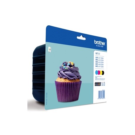 Brother LC-123 inktcartridge Black and 3 Colors standard capacity Blister - Brother