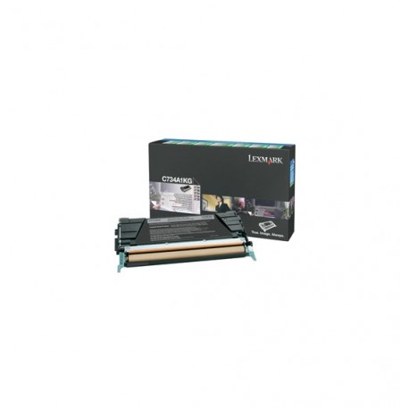 Lexmark C734, X734 tonercartridge Black standard capacity 8.000 Pages