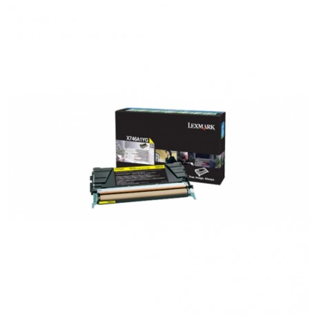 Lexmark X746, X748 7K tonercartridge Yellow With returnprogram