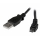 0.5m Micro USB Cable - A to Up Angle Micro B - Startech