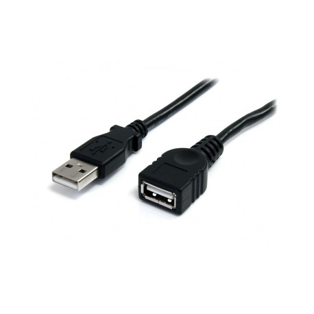 3FT Black USB 2.0 EXTENSION CABLE A TO A - M/F UK - Startech