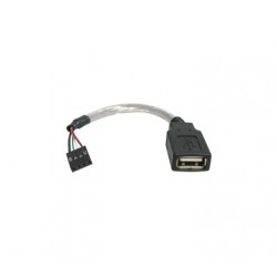 6in USB 2.0 Cable - USB A Female to USB Motherboard 4 Pin Header F/F - Startech