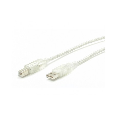 10 ft Transparent USB 2.0 Cable - A to B - Startech
