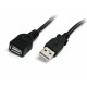 6FT Black USB 2.0 EXTENSION CABLE A TO A - M/F UK - Startech