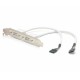 BLANKING PLATE WITH 2X USB PORT UK - Startech