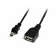 1 ft Mini USB 2.0 Cable - USB A to Mini B F/M - Startech