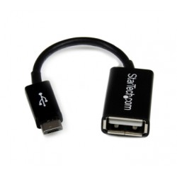 4in Micro USB to USB OTG Host Adapter M/F - Startech