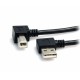 3 FT A RIGHT ANGLE TO B RIGHT ANGLE USB CABLE - M/M UK - Startech