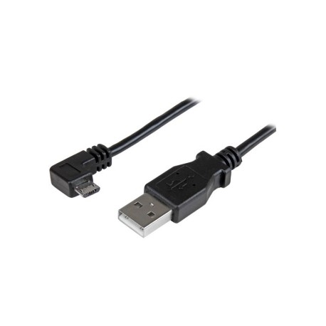 Micro-USB Charge-and-Sync Cable M/M - Right-Angle Micro-USB - 30/24 AWG - 1 m (3 ft.) - Startech