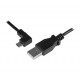 0.5 m Micro-USB Charge-and-Sync Cable M/M - Left-Angle Micro-USB - 24 AWG - Startech