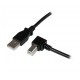 2m USB 2.0 A to Right Angle B Cable M M - Startech