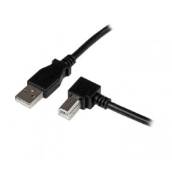 2m USB 2.0 A to Right Angle B Cable M M - Startech