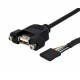 1FT USB 2.0 PANEL MOUNT A TO MOTHERBOARD HEADER CABLE - F/F UK - Startech