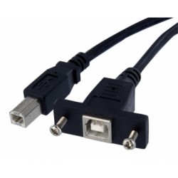 1FT USB 2.0 PANEL MOUNT CABLE B TO B - F/M UK - Startech
