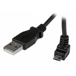 2m Micro USB Cable - A to Up Angle Micro B - Startech