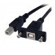 3 ft Panel Mount USB Cable B to B - F/M - Startech