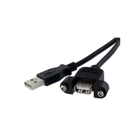 3 ft Panel Mount USB Cable A to A - F M - Startech