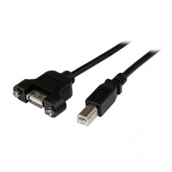 3 ft Panel Mount USB Cable A to B - F M - Startech