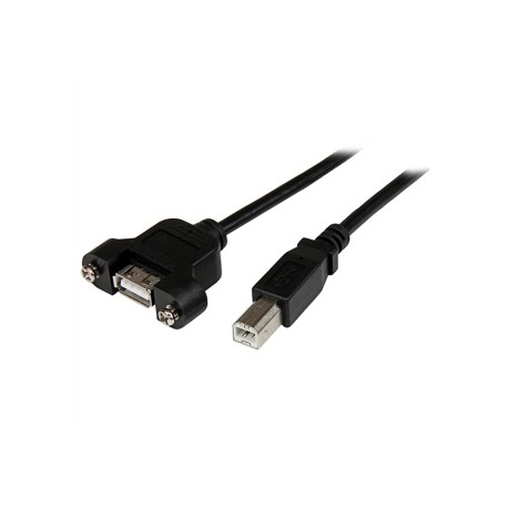 3 ft Panel Mount USB Cable A to B - F M - Startech