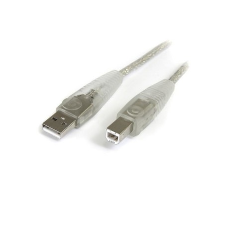 Transparent USB 2.0 cable - 4 pin USB Type A (M) - 4 pin USB Type B (M) - ( USB / Hi-Speed USB ) - 15 ft - Startech