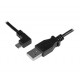Micro-USB Charge-and-Sync Cable M/M - Left-Angle Micro-USB - 24 AWG - 2 m (6 ft.) - Startech