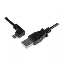 Micro-USB Charge-and-Sync Cable M/M - Left-Angle Micro-USB - 24 AWG - 2 m (6 ft.) - Startech