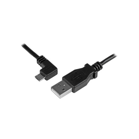 Micro-USB Charge-and-Sync Cable M/M - Left-Angle Micro-USB - 24 AWG - 2 m (6 ft.) - Startech