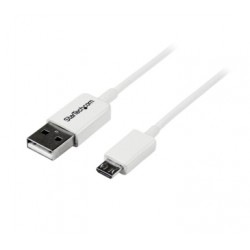 1m White Micro USB Cable - A to Micro B - Startech