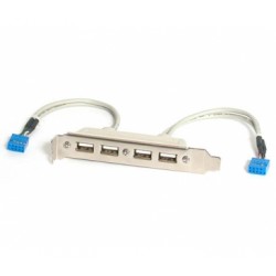 4 Port USB A Female Slot Plate Adapter - Startech