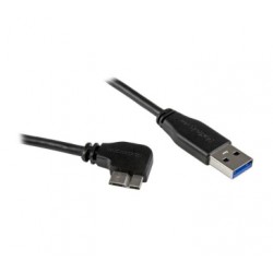 Slim Micro USB 3.0 Cable - M/M - Right-Angle Micro-USB - 0.5m (20in) - Startech