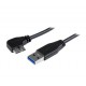 Slim Micro USB 3.0 Cable - M/M - Left-Angle Micro-USB - 0.5m (20in) - Startech