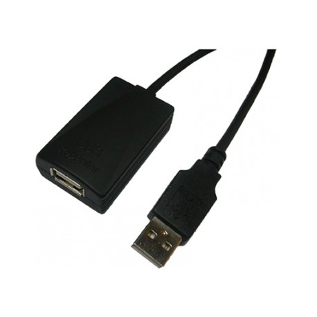 USB 2.0 REPEATER CABLE 5M - Black - Logilink