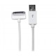 1m (3 ft) Down Angle 30-pin Dock Connector to USB Cable for iPhone / iPod / iPad with Stepped Connector - Startech